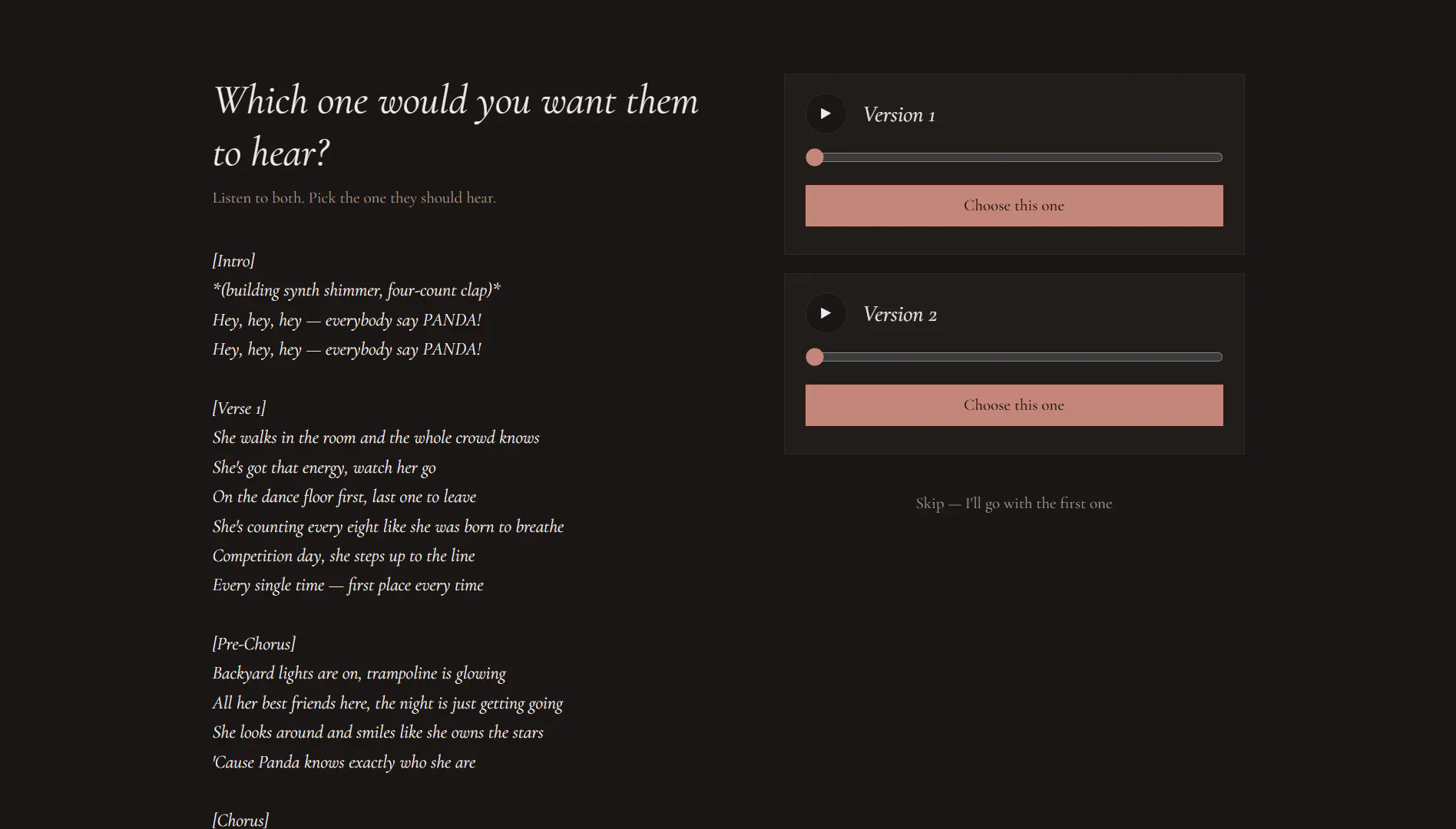 songfor.me gallery image