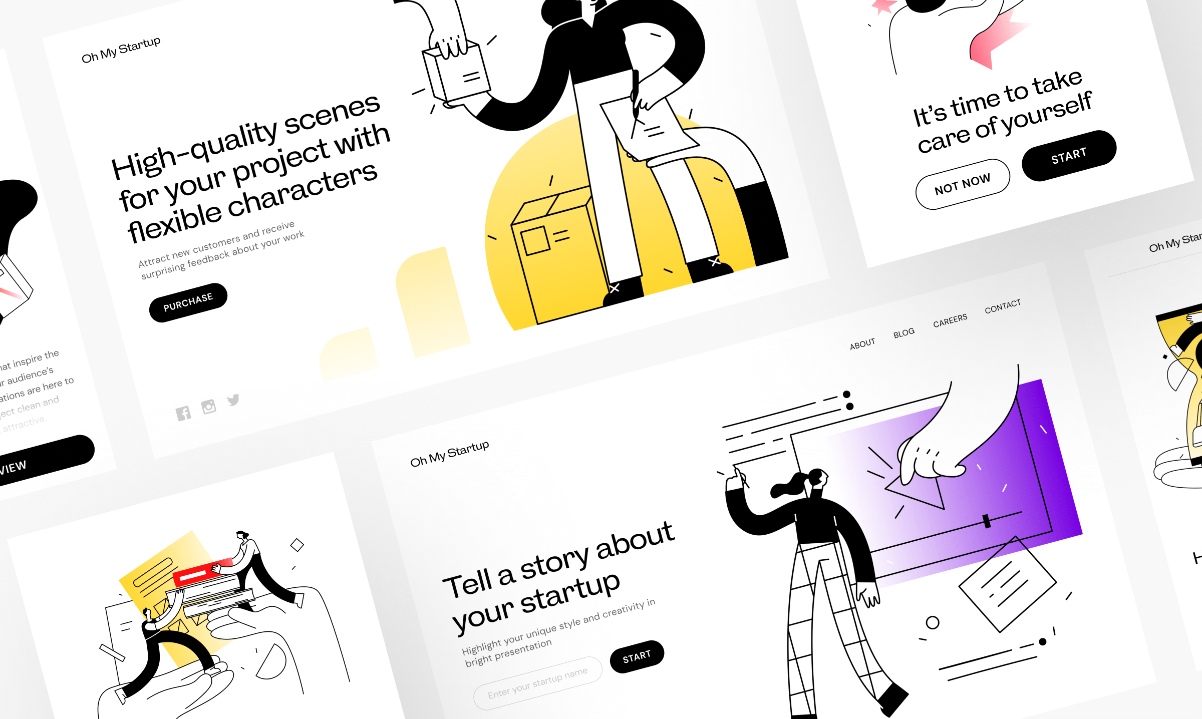 Oh My Startup Illustrations gallery image