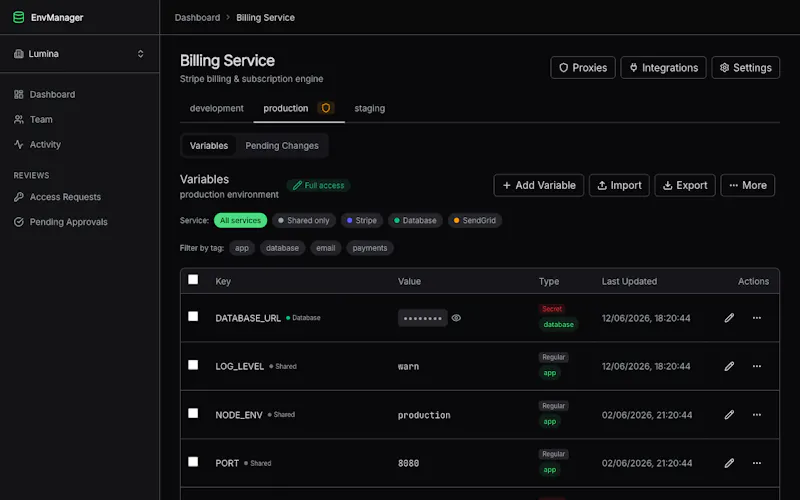 EnvManager screenshot 7