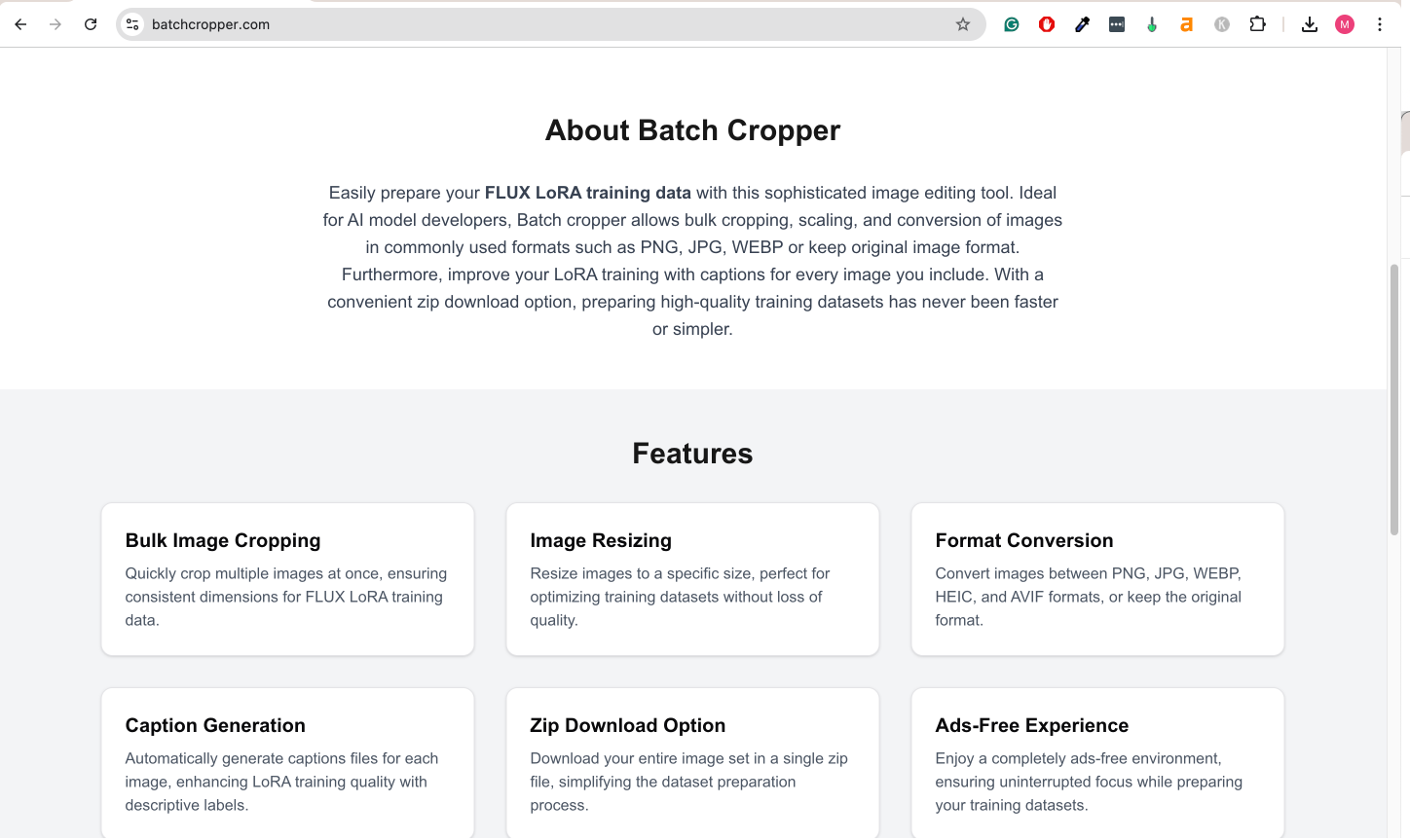 Batch Cropper - Free Bulk Image Resizing Tool screenshot 1 Batch Cropper - Free Bulk Image Resizing Tool screenshot 1