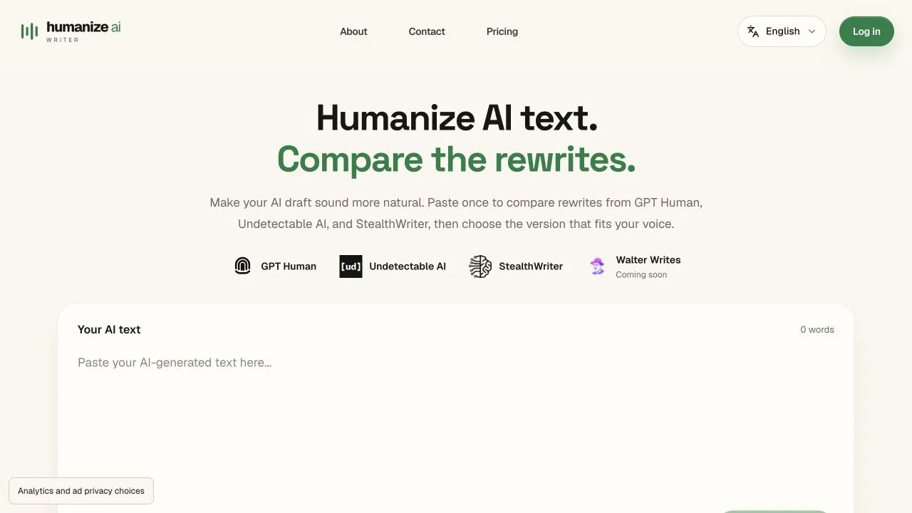 Humanize AI Writer gallery image