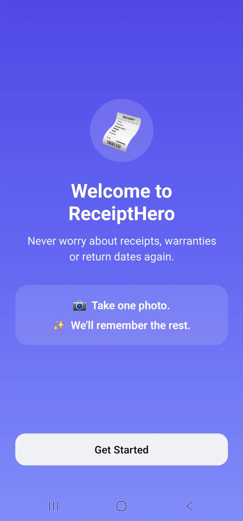 ReceiptHero  screenshot 1