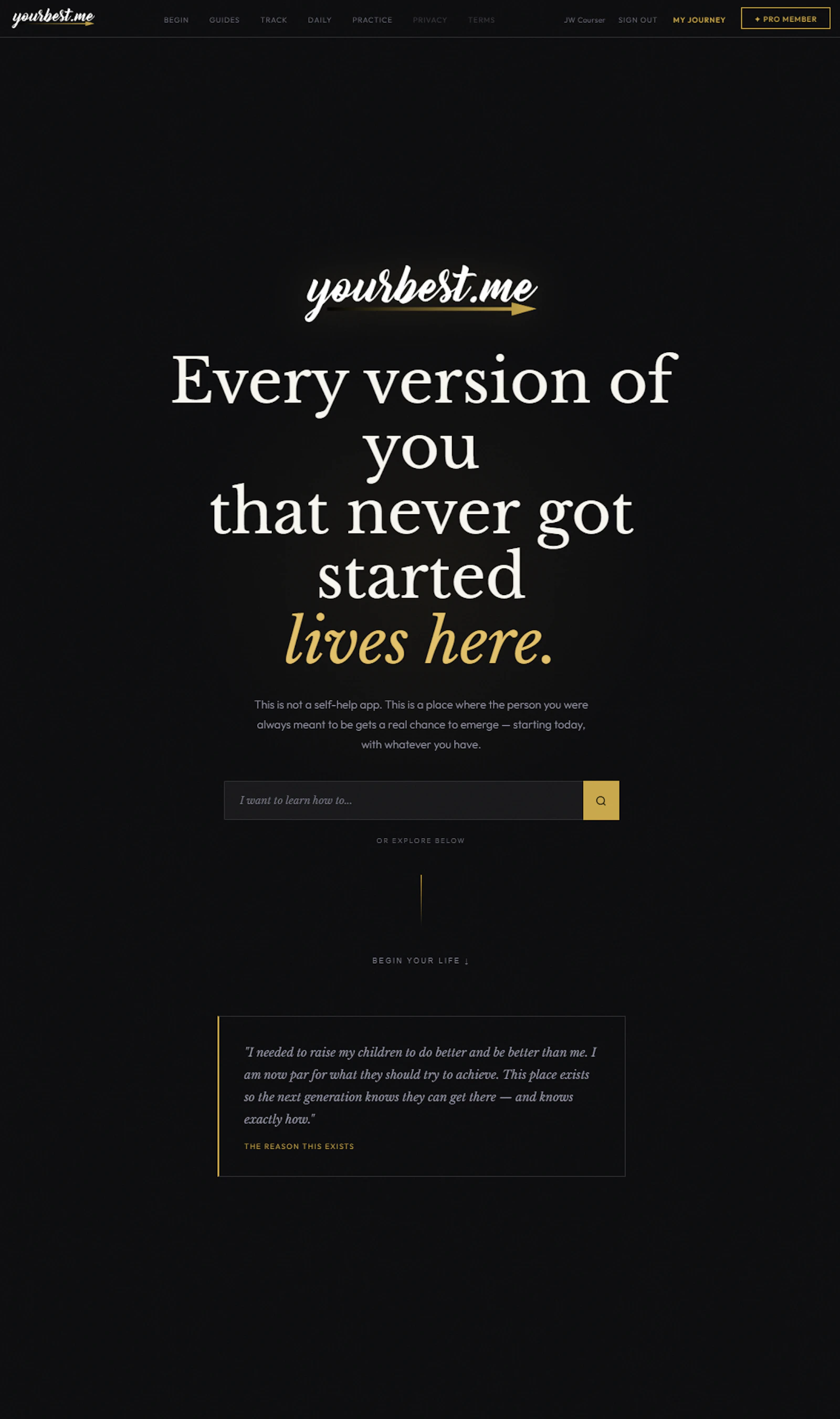 yourbest.me screenshot 1