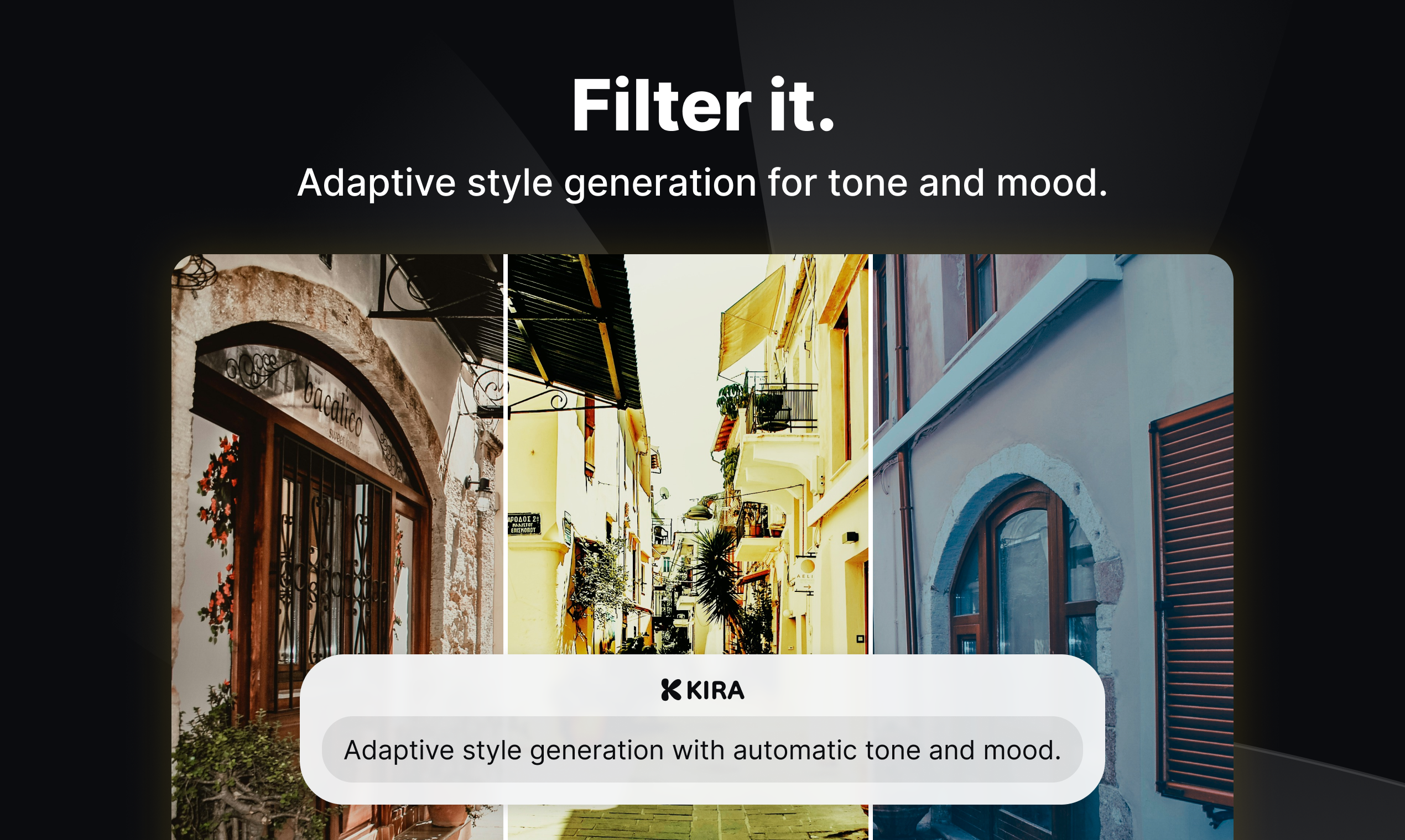 Kira Art - AI Filter - Screenshot 2 showing product features and functionality