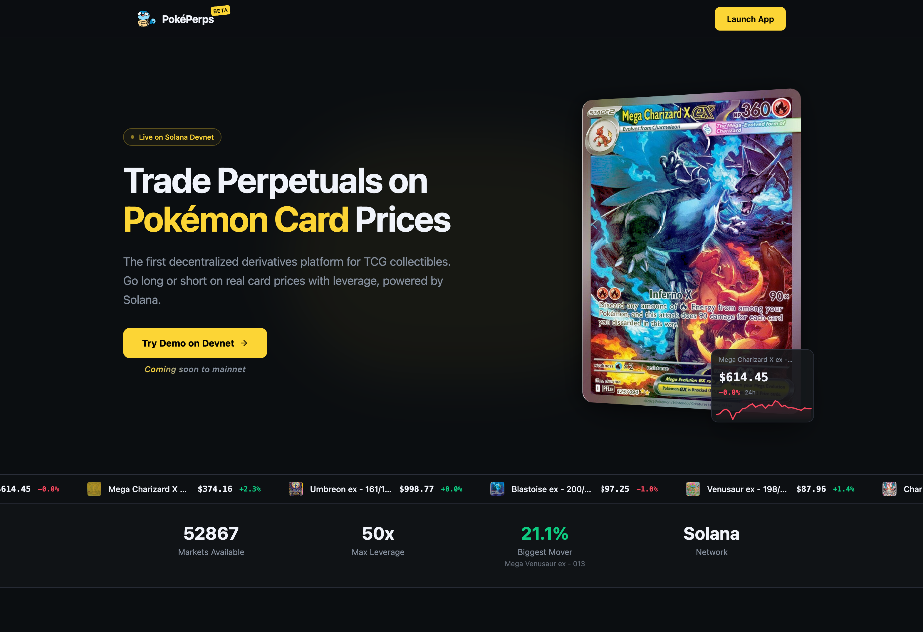 PokePerps - Main product screenshot demonstrating key features and user interface