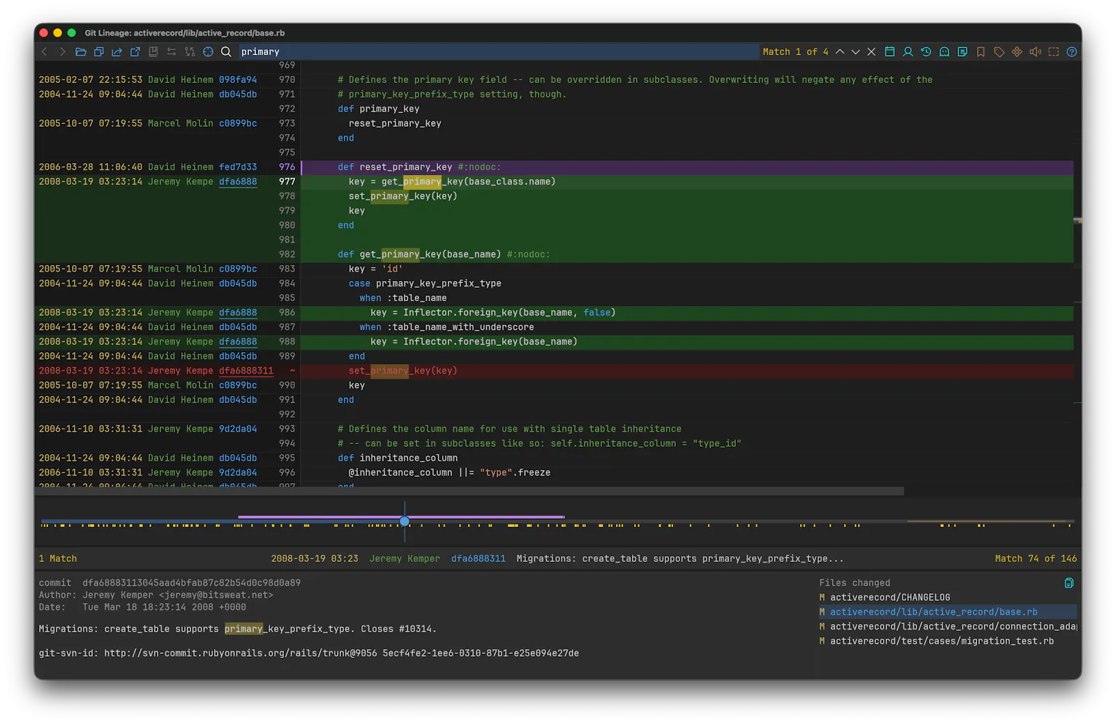 Git Lineage screenshot 4