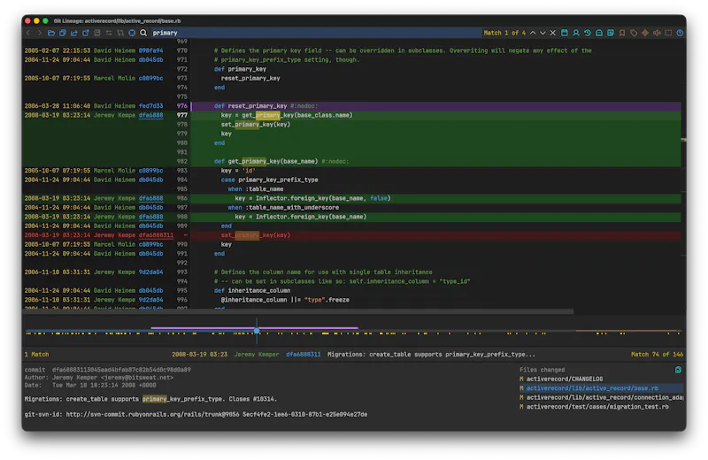 Git Lineage screenshot 4
