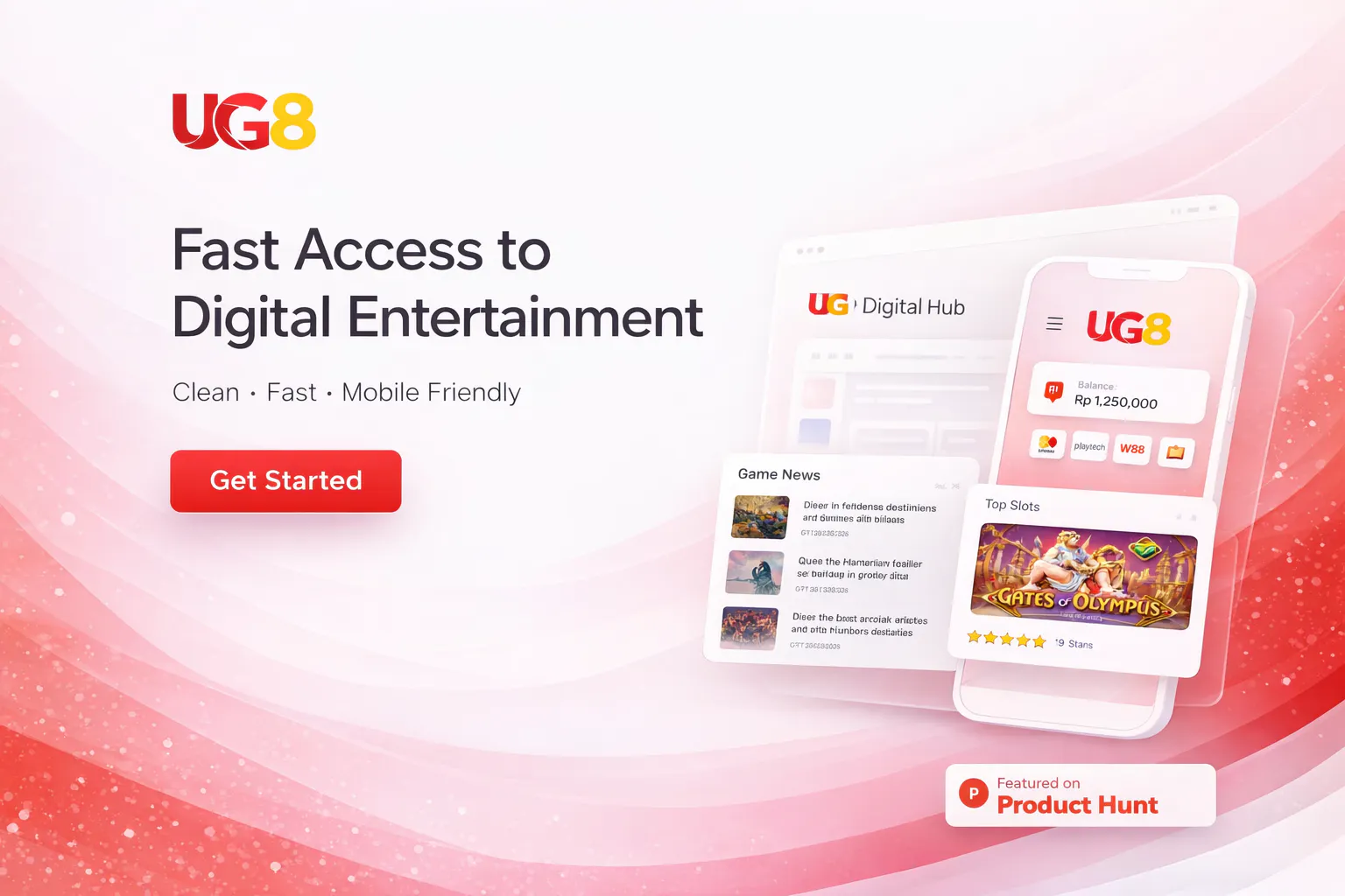 UG8 Digital Hub のプロダクトバナー