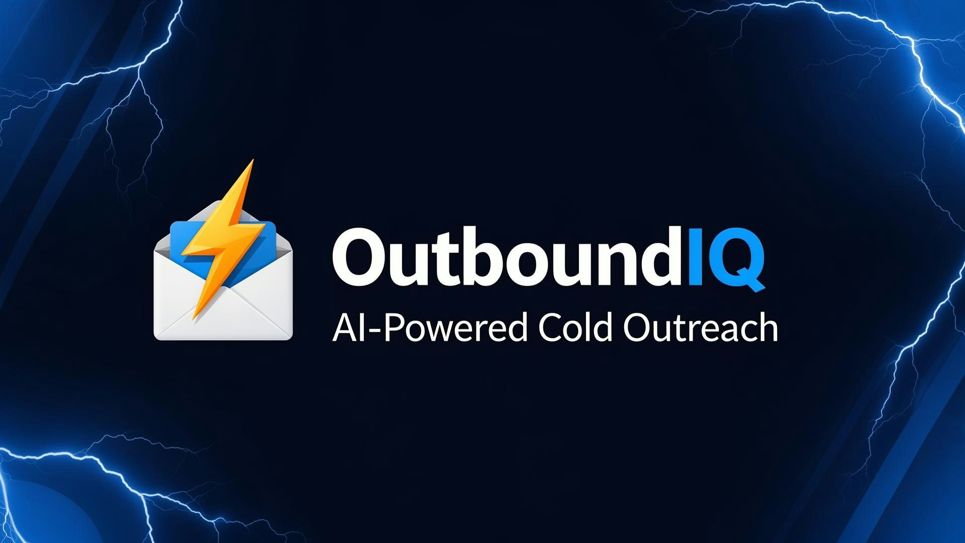 OutboundIQ - Product Hunt launch logo and brand identity