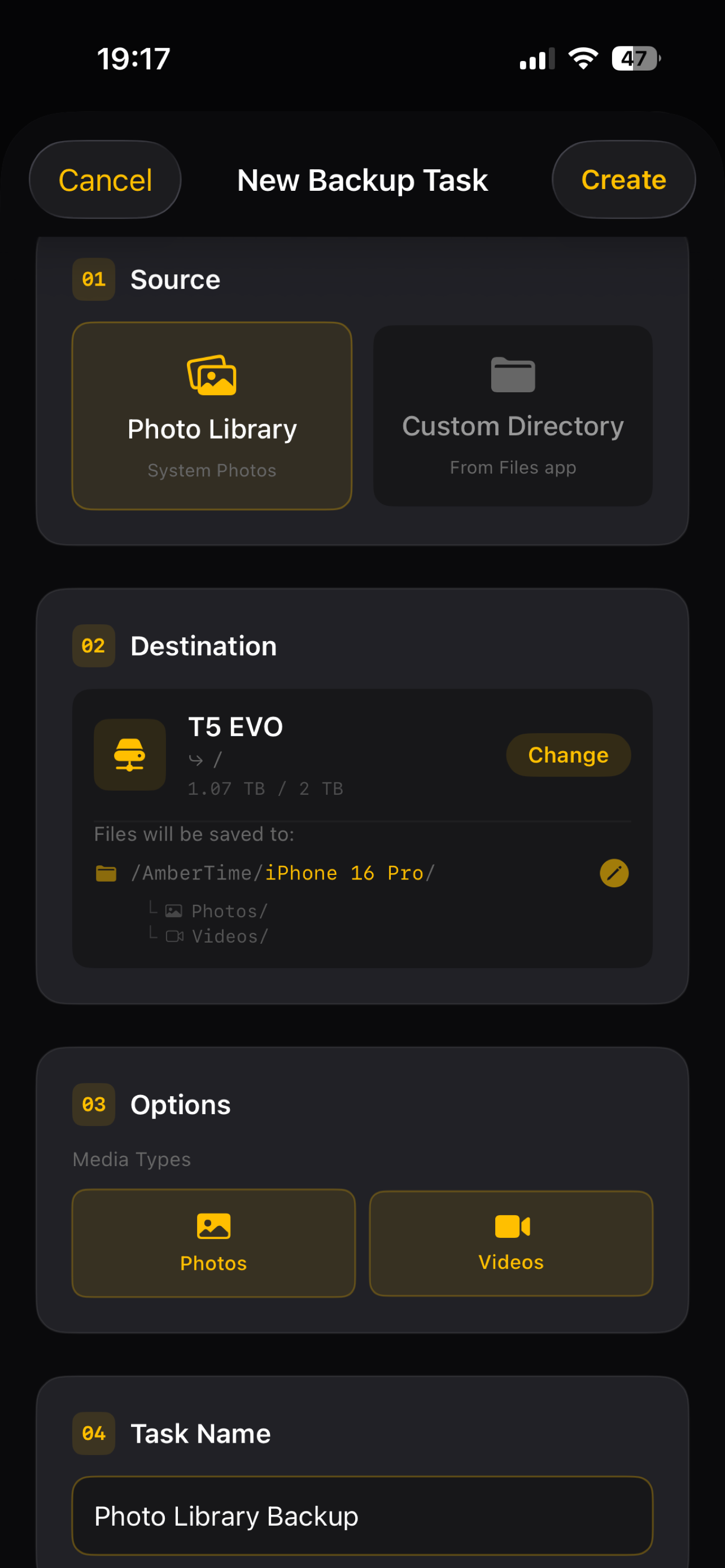 AmberTime - Offline Backup gallery image