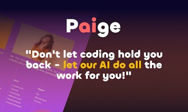 O recurso de bate-papo interativo do Paige AI Assistant aprimora a jornada de edição do site.