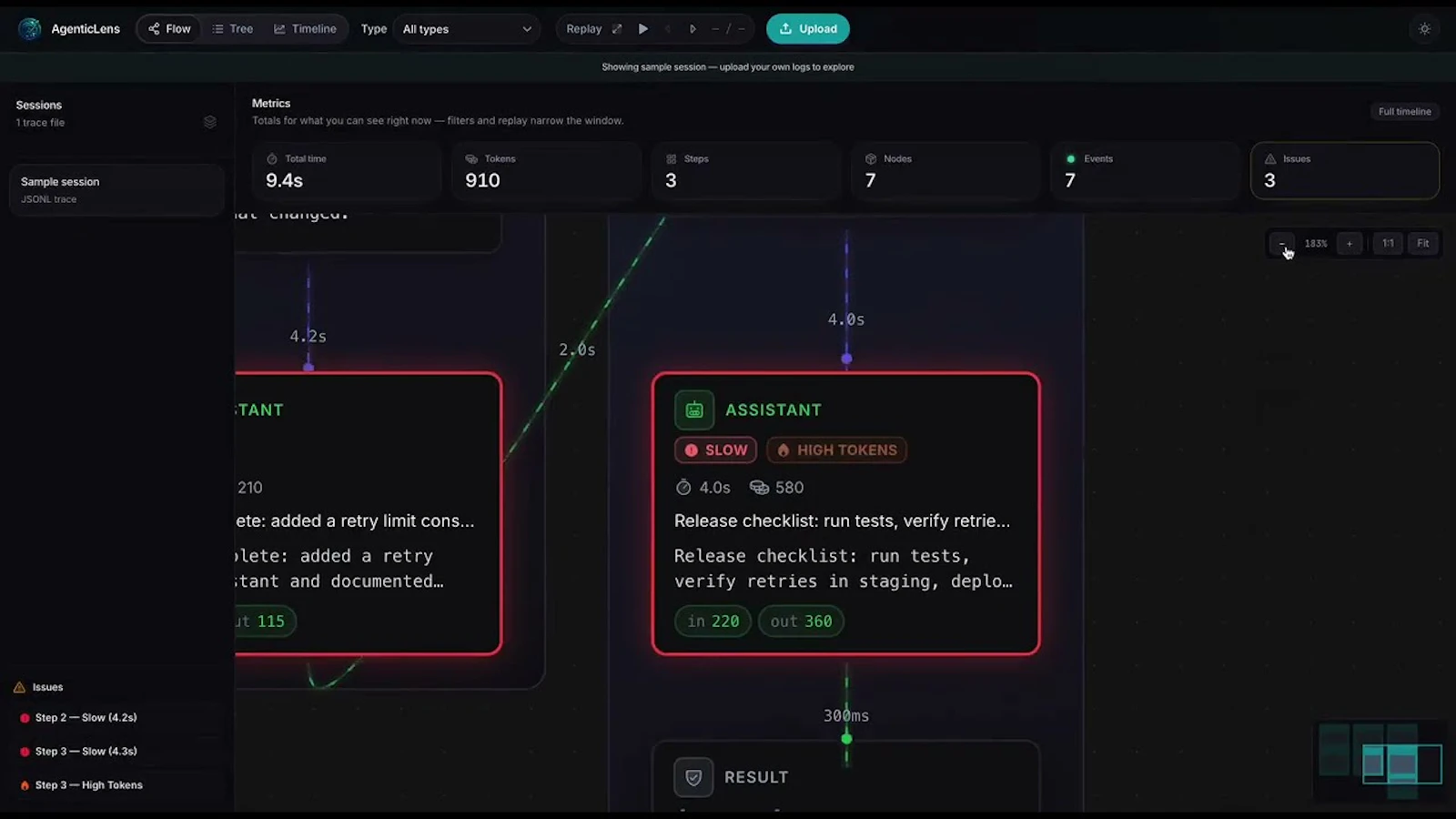 AgenticLens screenshot 1 (video preview)