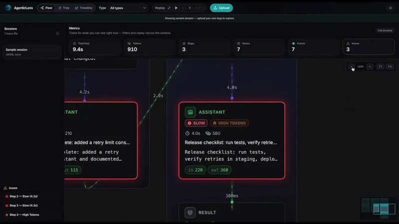AgenticLens screenshot 1 (video preview)