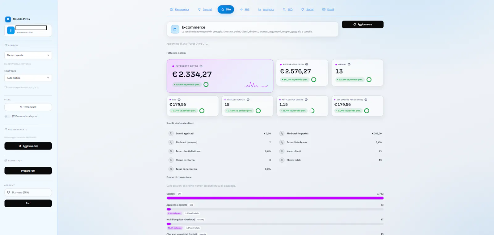 DP Dashboard screenshot 4