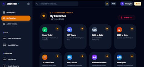StepCodeX Dev Tools Client Side gallery image