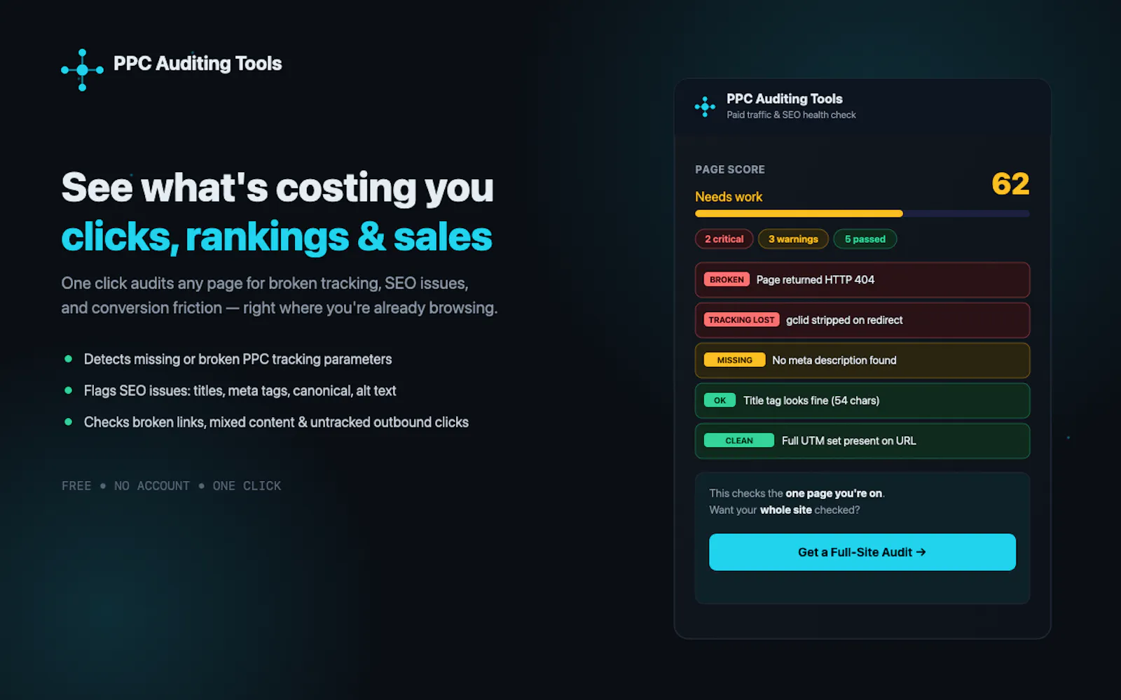 PPC Auditing Tools screenshot 3