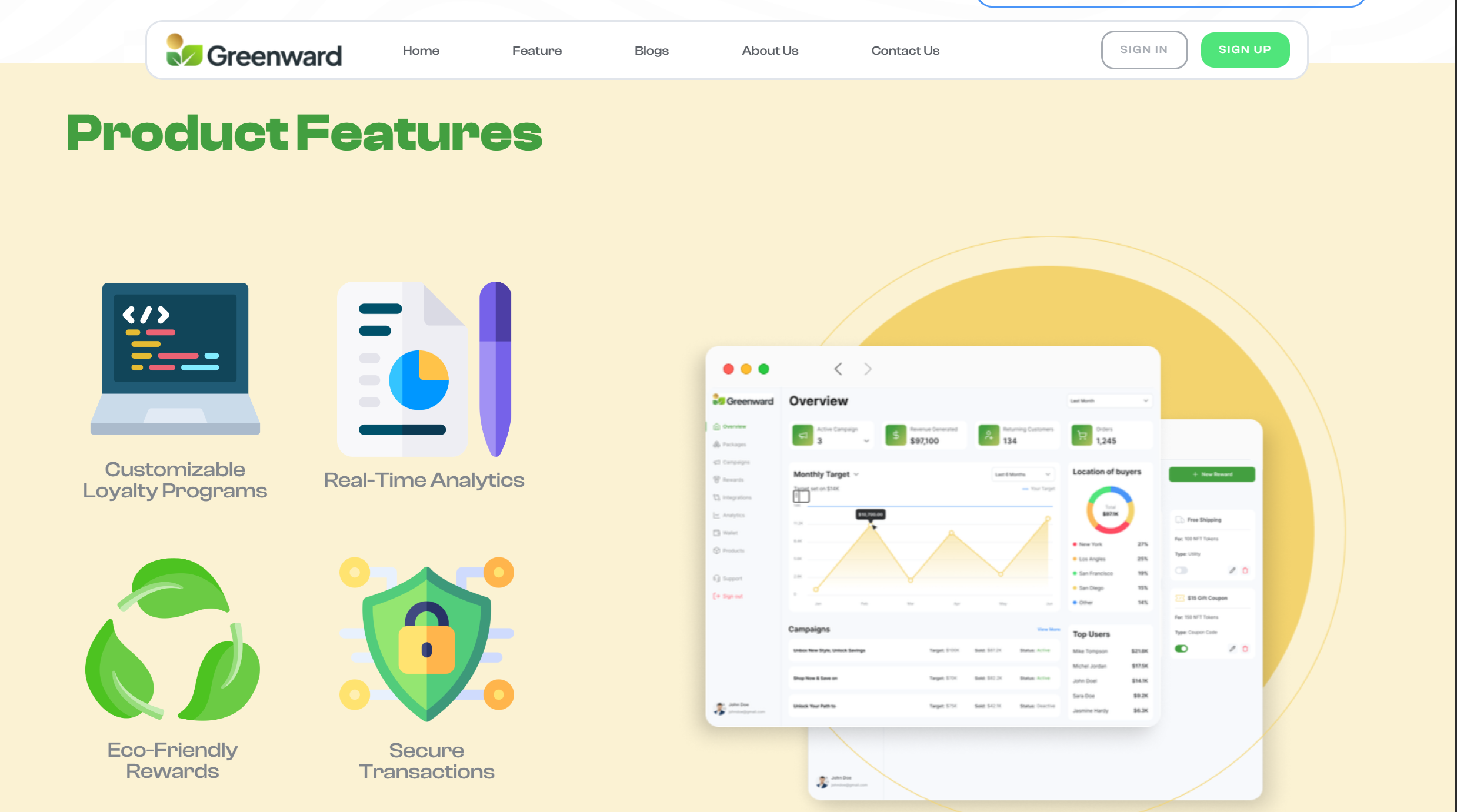 Greenward - Screenshot 2 showing product features and functionality