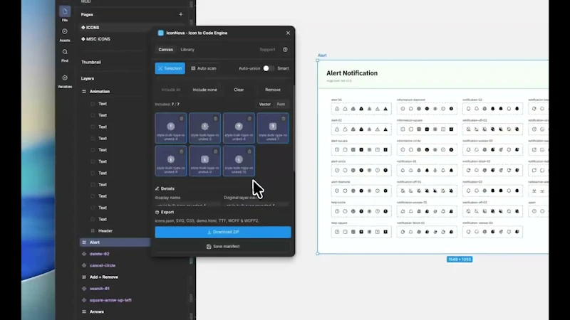 IconNova screenshot 1 (video preview)