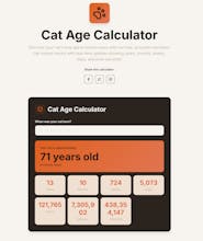 Cat Age Calculator gallery image