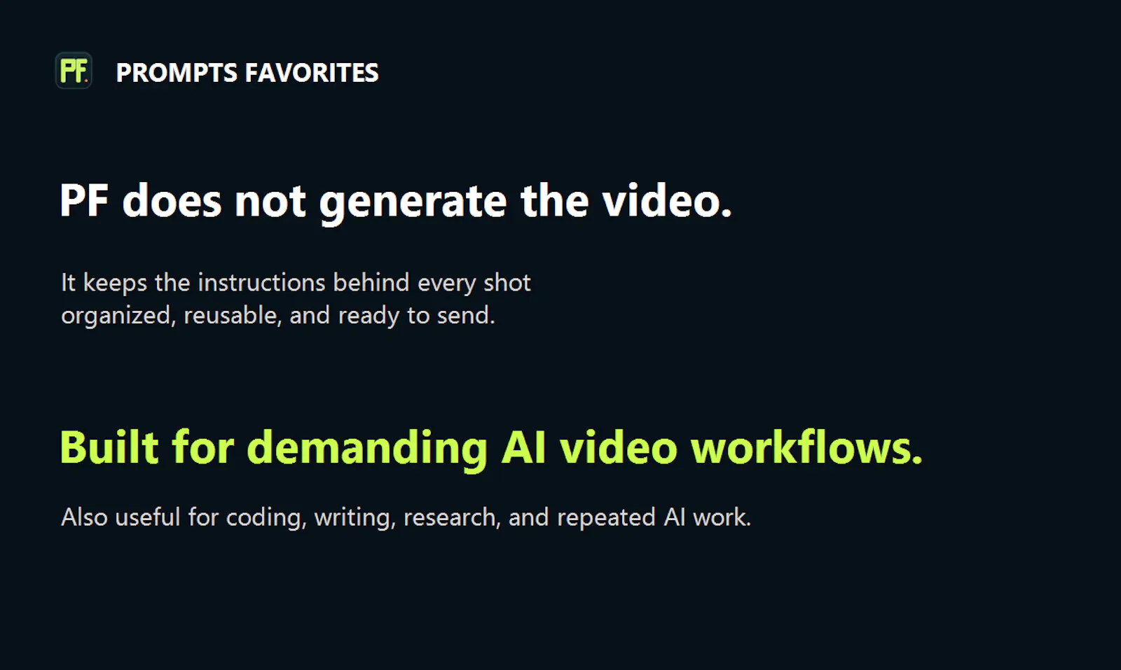 PROMPTS FAVORITES screenshot 1
