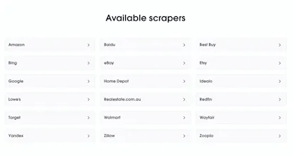 Wayfair Scraper API gallery image