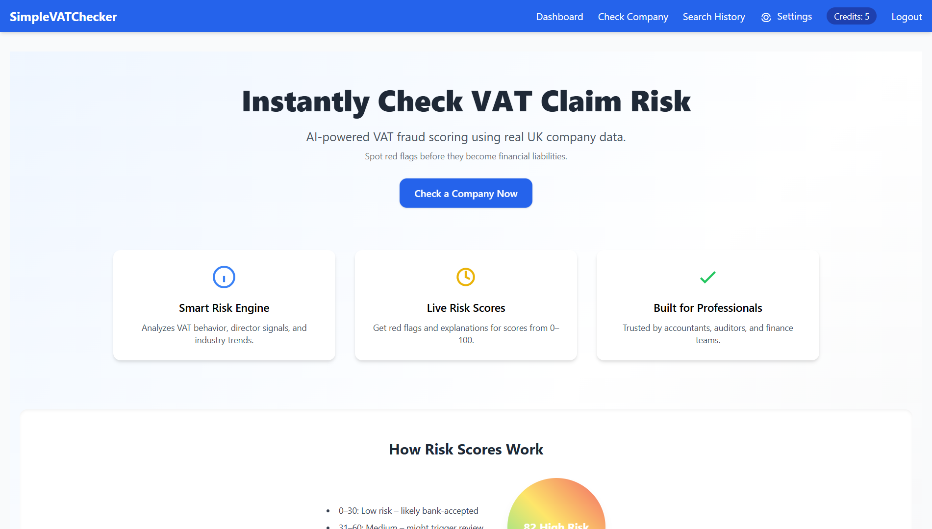 SimpleVATChecker - Check UK company VAT risk before submitting your claim. media 1
