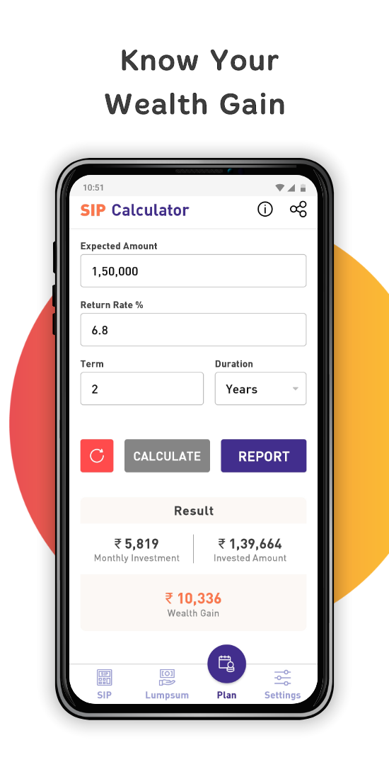 Calculadora SIP con planes SIP - Simplemente estime el rendimiento de las inversiones SIP. media 4