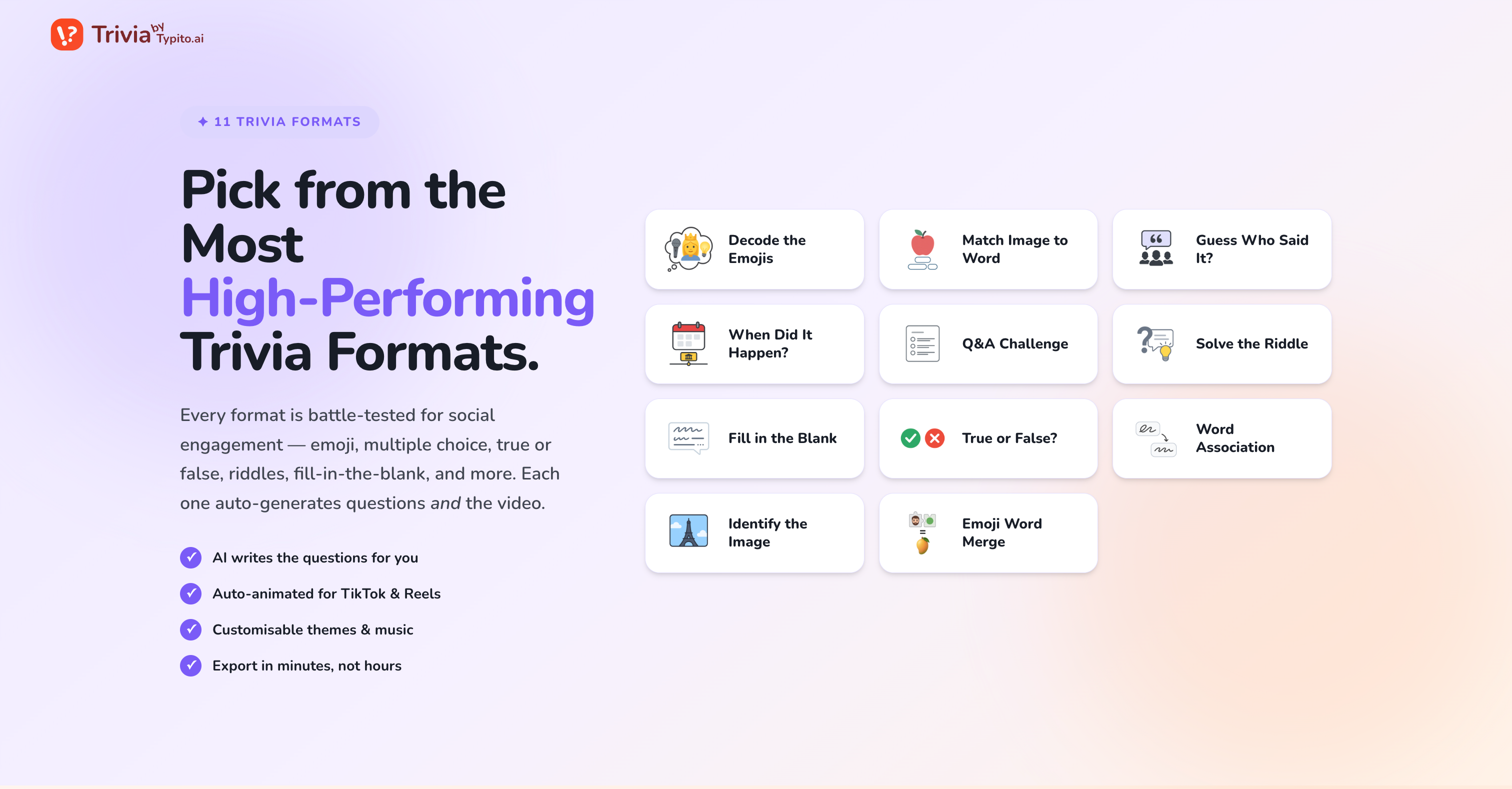 Trivia by Typito AI gallery image
