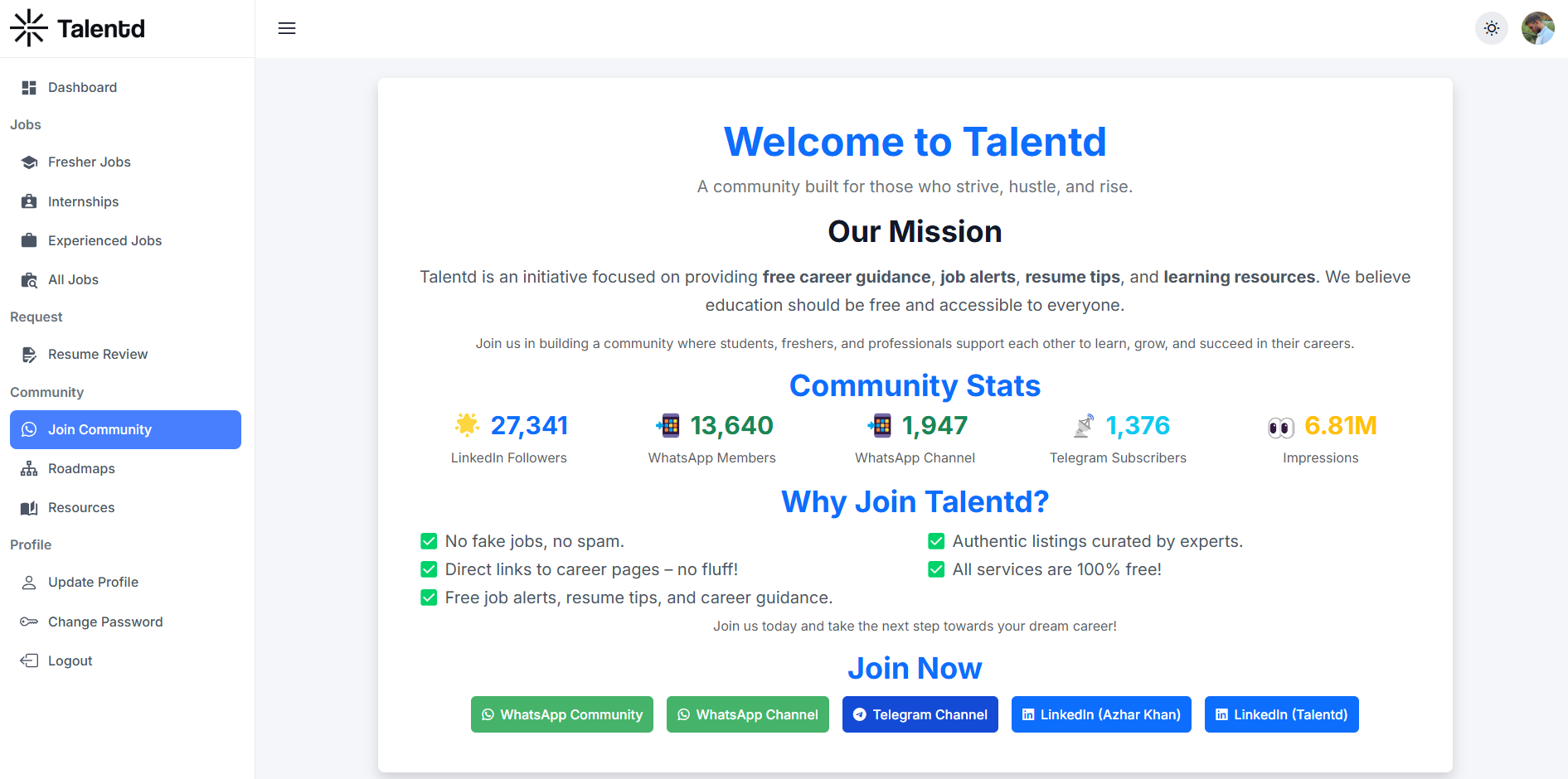 Talentd.in gallery image