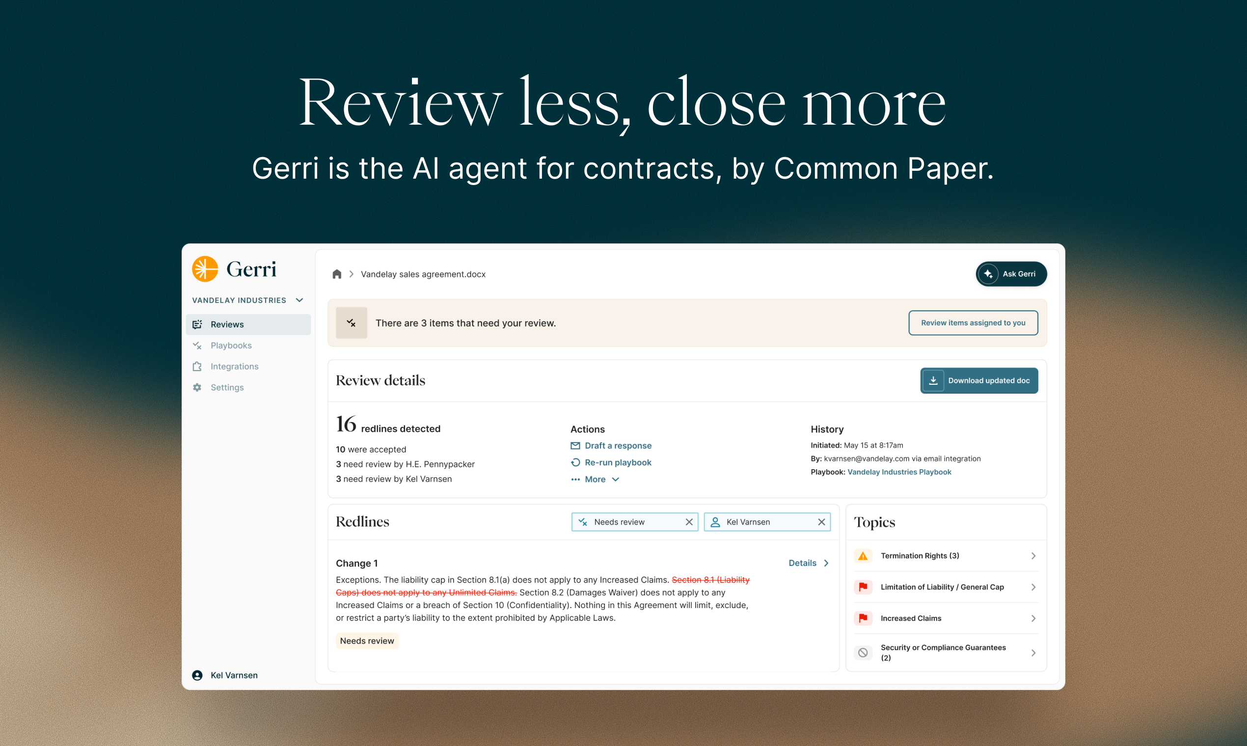 Gerri: Put your contract redlines on autopilot | Product Hunt