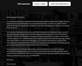A.I. Cover Letter gallery image