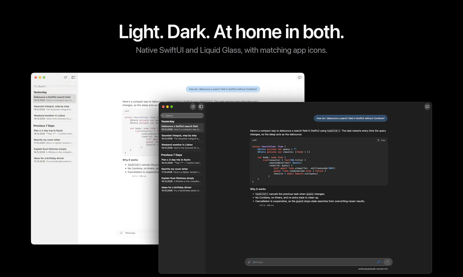 GlassChat screenshot 1