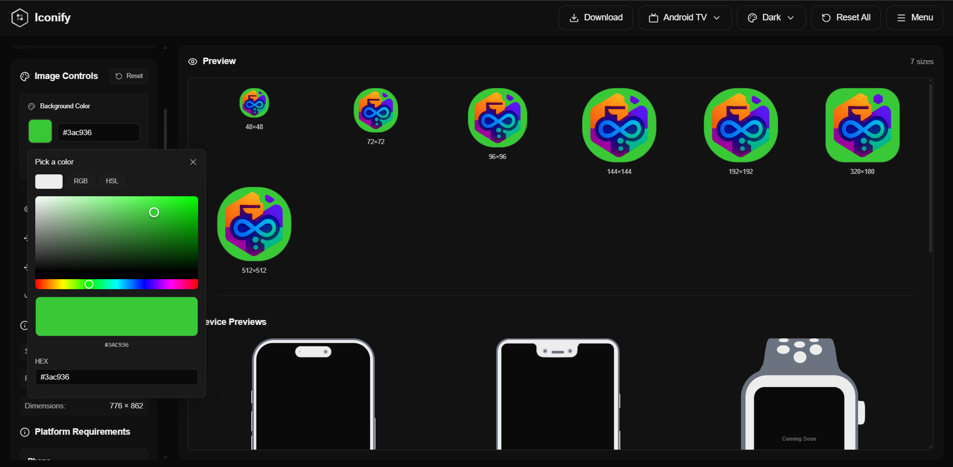 Iconify - Screenshot 4 showing product features and functionality