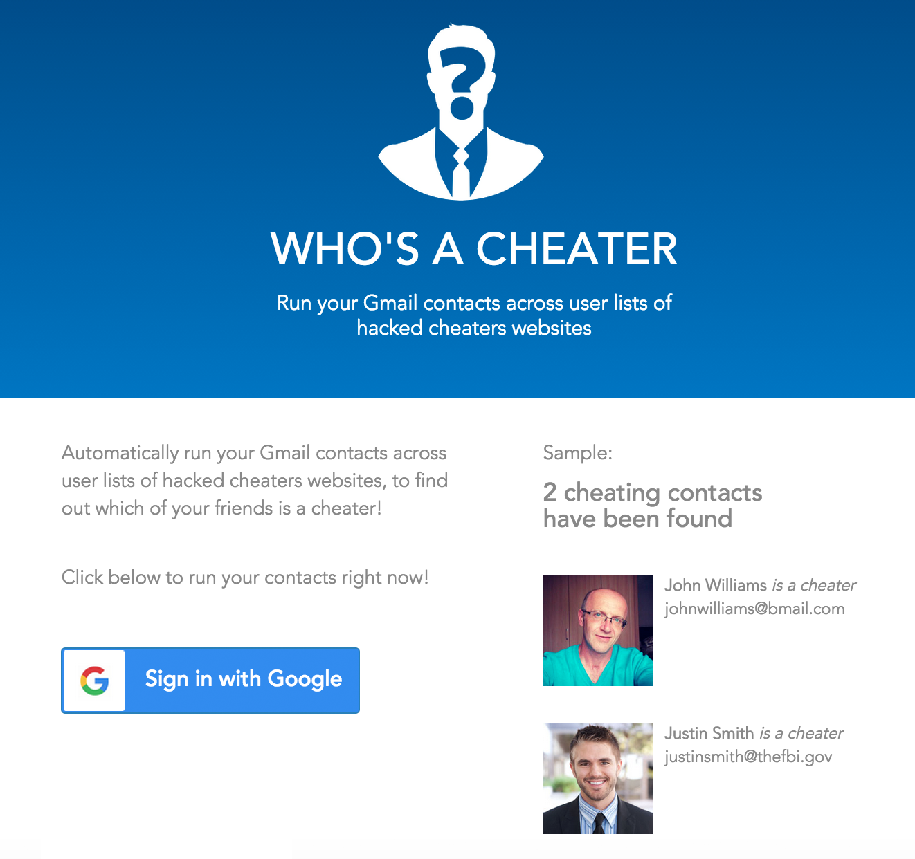 Who's a Cheater gallery image