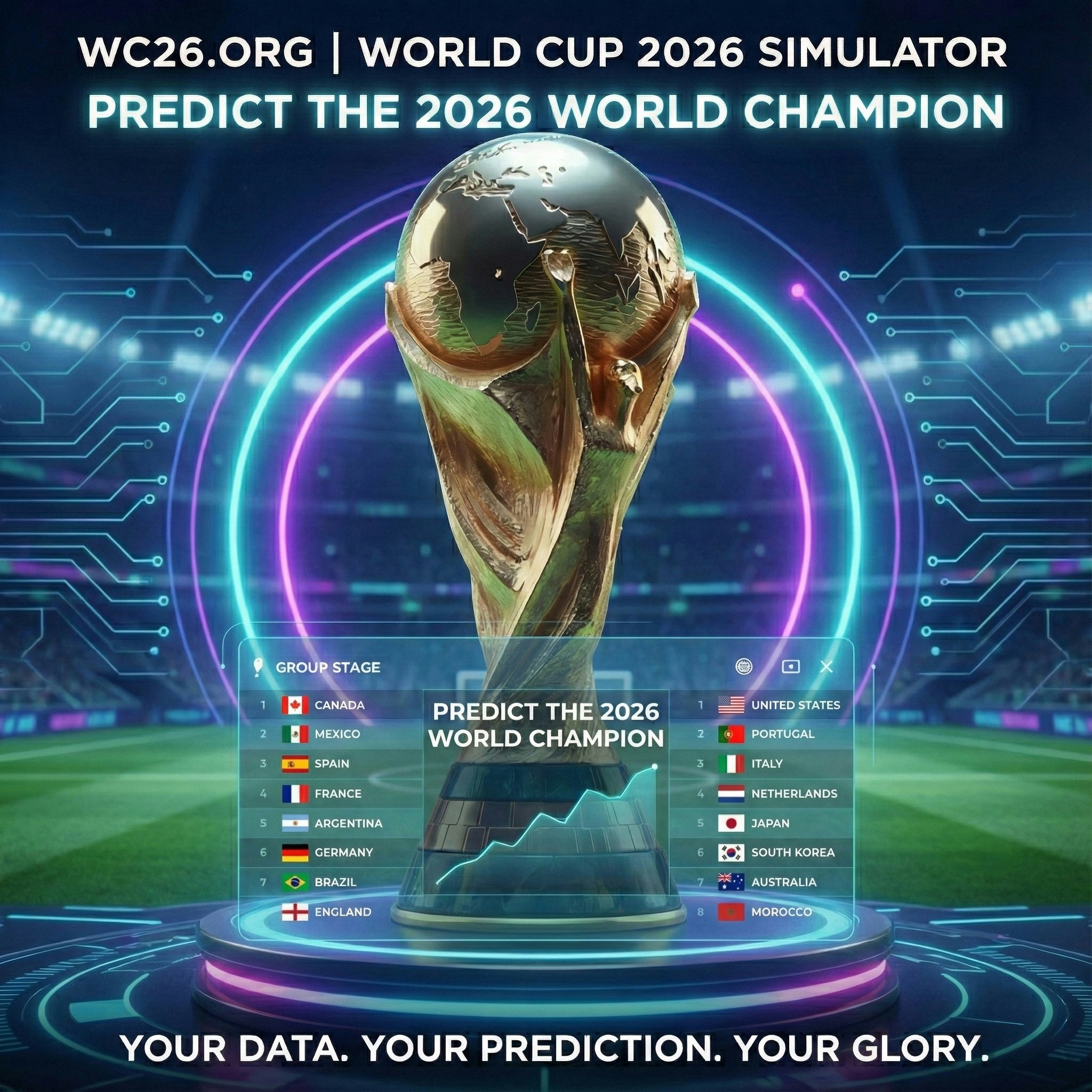World Cup 2026 Simulator - Main product screenshot demonstrating key features and user interface
