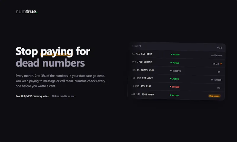 Numtrue screenshot 1