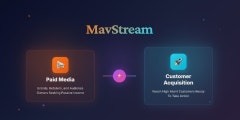 MavStream - Product Hunt launch logo and brand identity