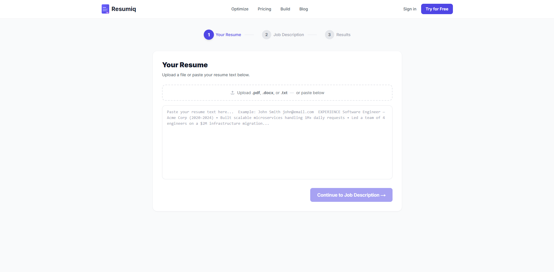 Resumiq gallery image