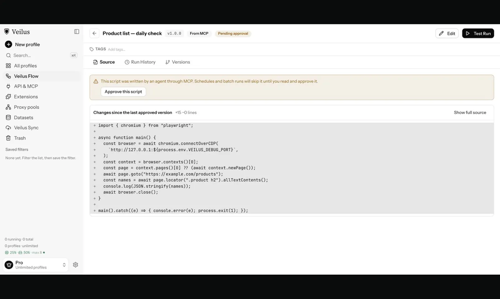 Veilus screenshot 2