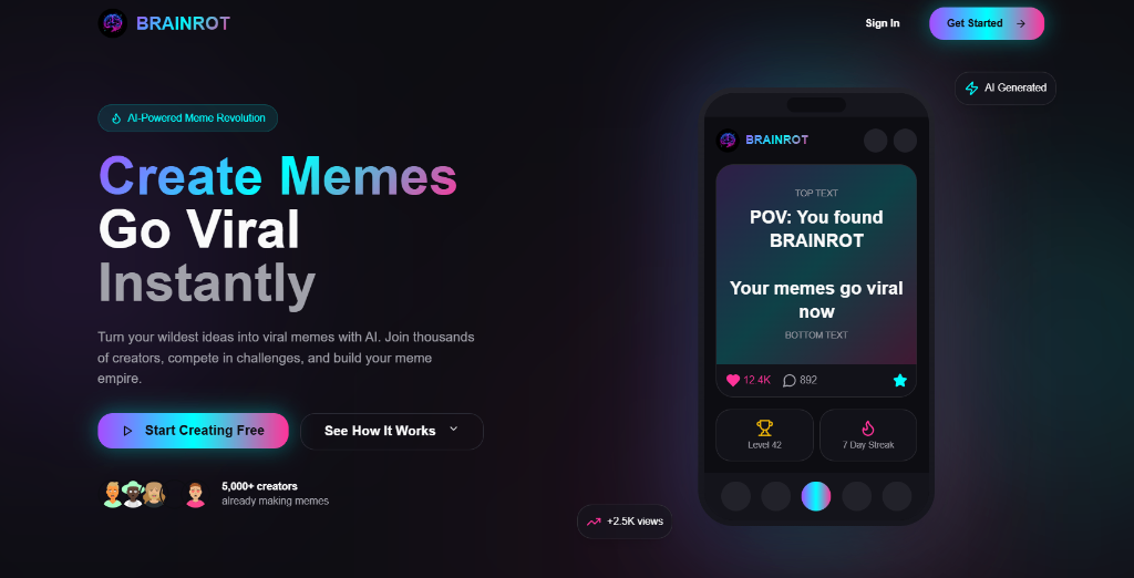 Brainrot.cv-Viral Memes Creator gallery image