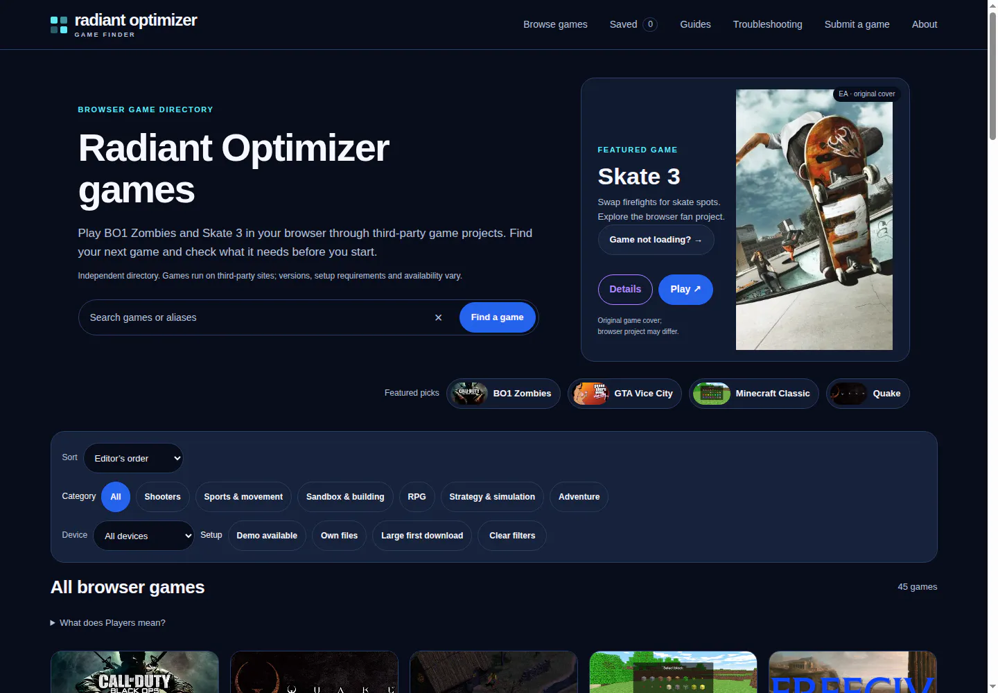 Radiant Optimizer games gallery image