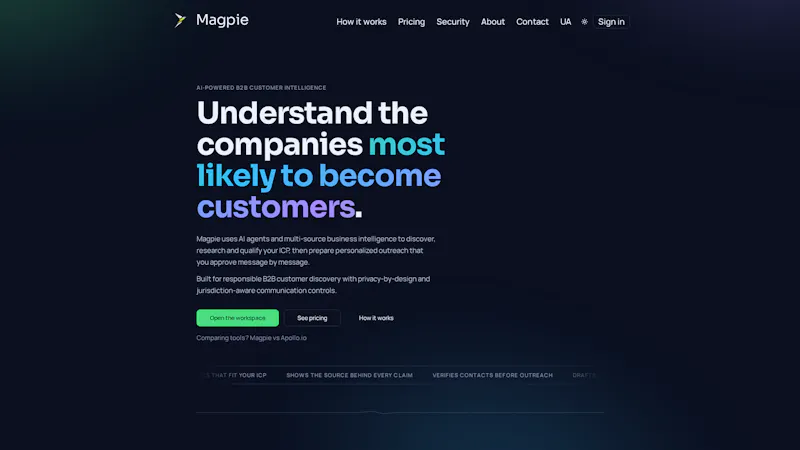 Magpie screenshot 1