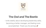 The Owl and The Beetle image