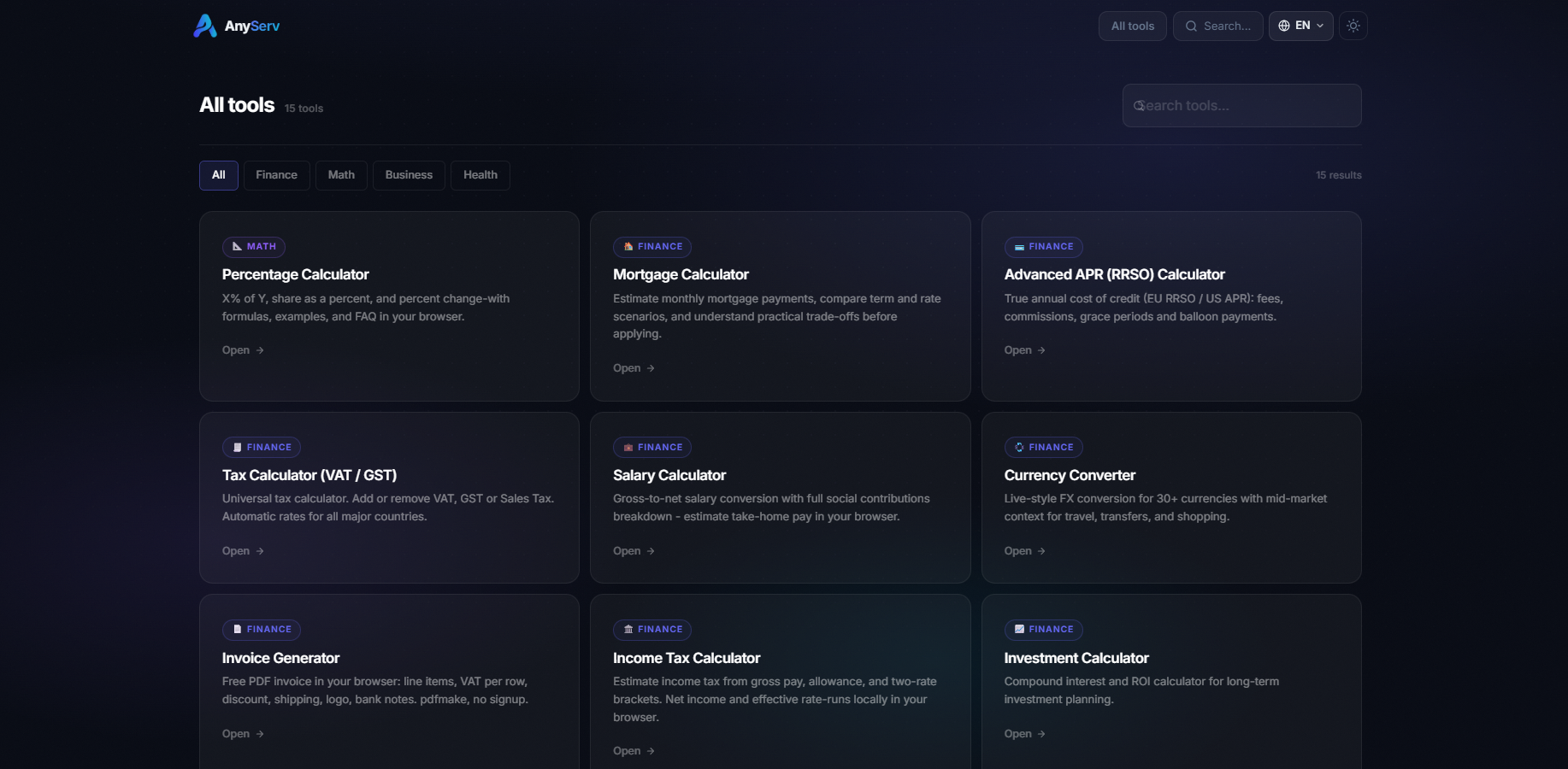 AnyServ gallery image