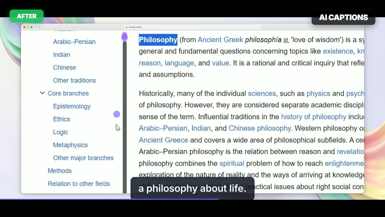 Swoop: AI Screen Recorder + Auto Zoom screenshot 1 (video preview)