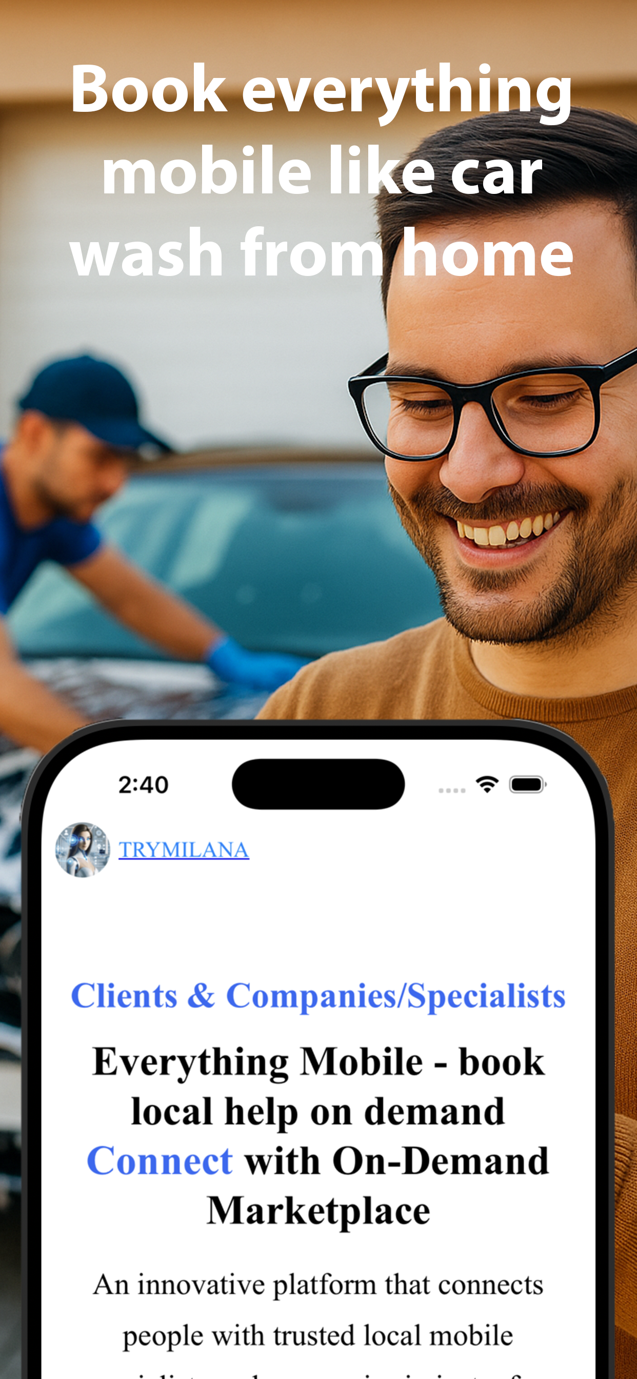 Trymilana.com - Screenshot 2 showing product features and functionality