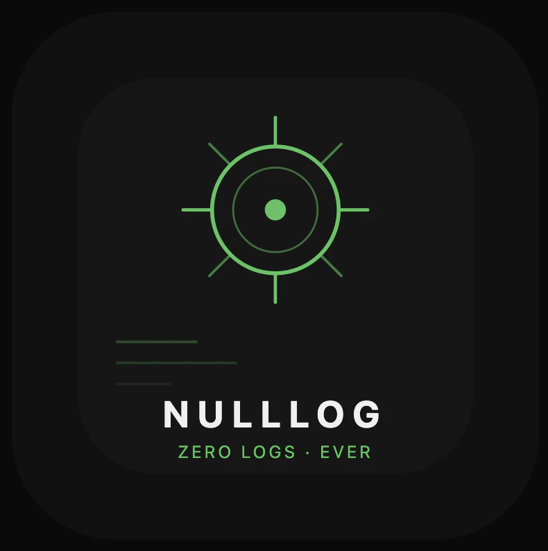 NullLog — Private LLM API. Zero logging logo