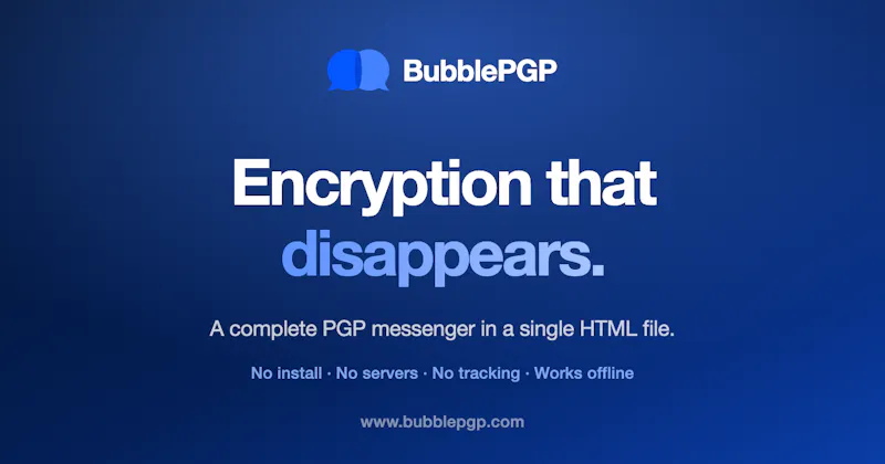 BubblePGP screenshot 2