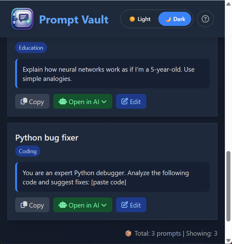 Prompt Vault gallery image