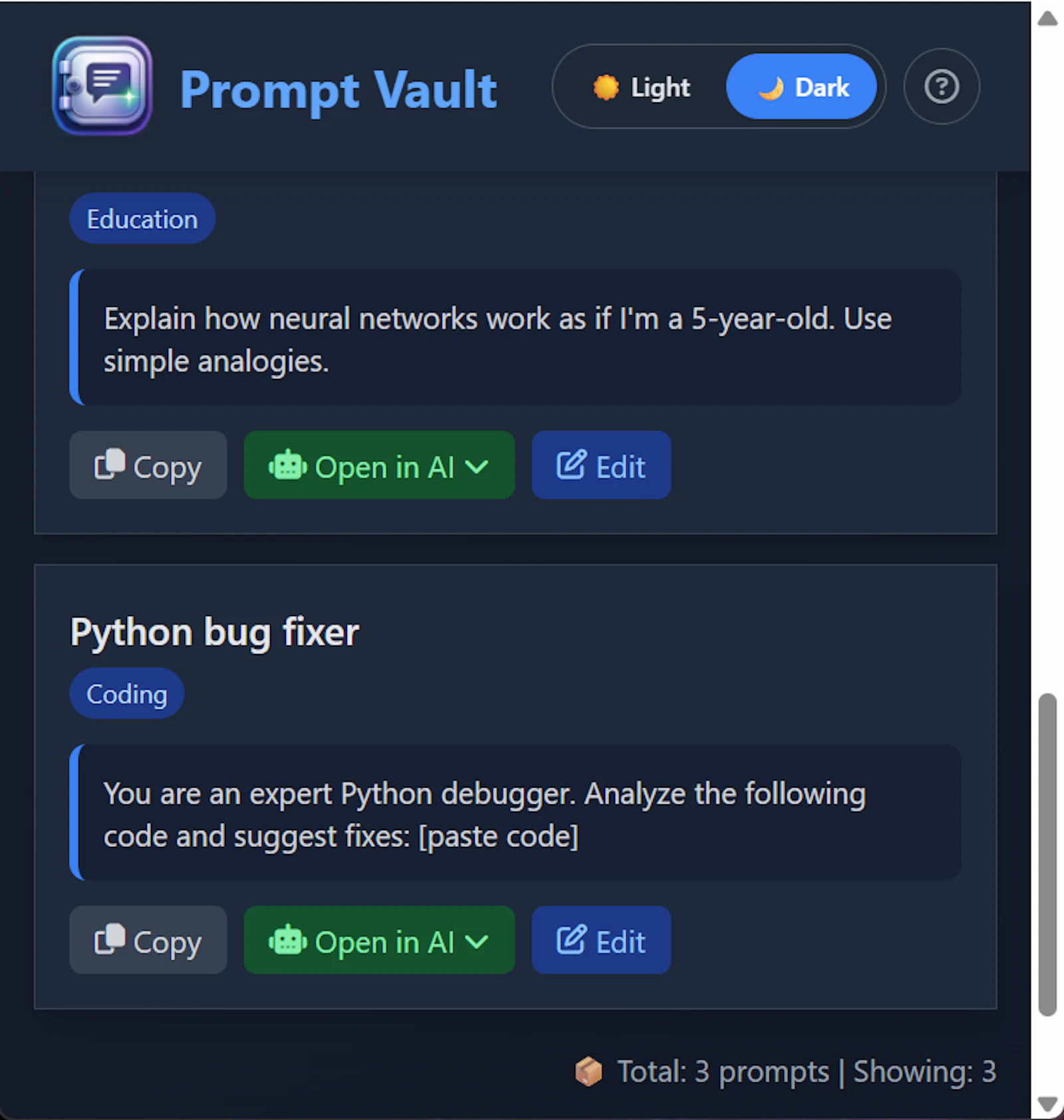 Prompt Vault screenshot 5